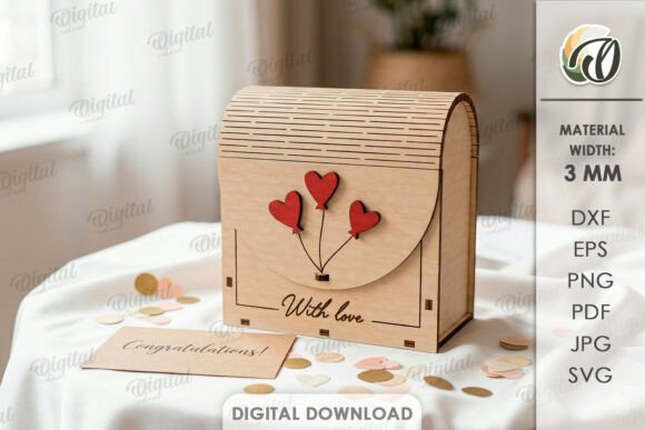 3D Gift Box Laser Cut. With Love SVG Review for Small Business Branding