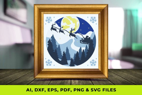 3D Layered Winter SVG for Laser Cutting and Winter Amp Creations
