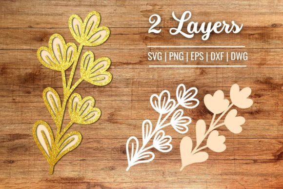 3D Leaf Cut File: Elevating Paper Flowers and Brand Identity
