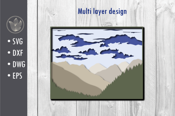 3D SVG Mountain Landscape: A Versatile Shapes Asset for Creative Branding