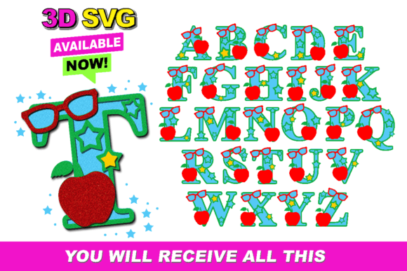 Alphabet 3D SVG Teacher: A Versatile Laser Cutting Asset for Signs and Branding