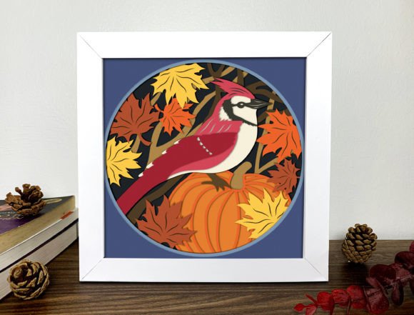 Cardinalis 3D Shadow Box Svg: A Bold Design Asset for Creative Marketers