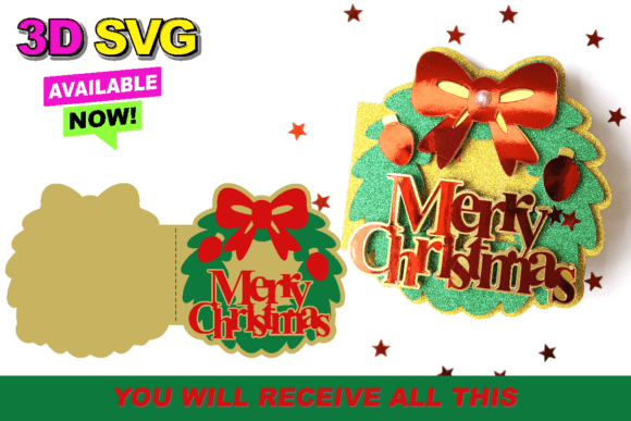 Christmas Wreath Card 3D SVG Review: A Designer’s Practical Take