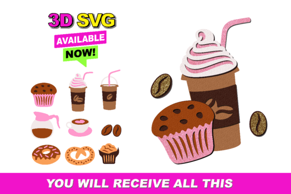 Coffee Elements 3D SVG Review for Digital Product Creators