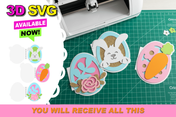 Easter Egg Card 3D SVG: A Polished Design for Content Creators