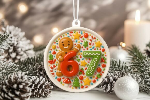 Enhance Your Content with the Six Seven 67 Christmas 3D Ornament PNG