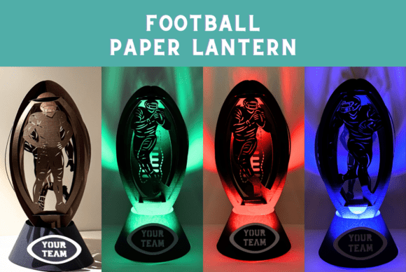 Football Paper Lantern and Stand 3D SVG Review for Real Projects