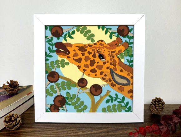 Giraffe 3D Shadow Box SVG: A Creative Boost for Modern Web Design