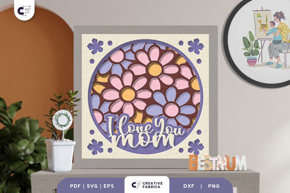 Mother’s Day Groovy 3D Shadow Box: A Designer’s Review for Digital Publishers