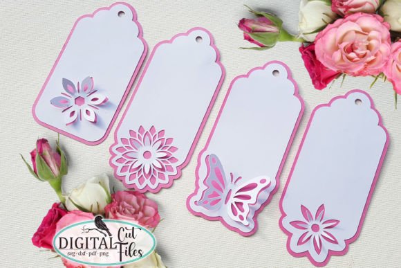 Pop Up 3D Gift Tag Svg Bundle for Graphics and Crafts