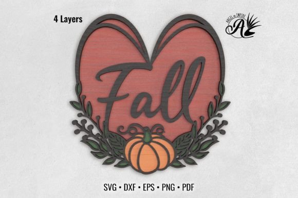 Revamp Your Local Brand with Fall Love 3D Layered Laser Cut Art
