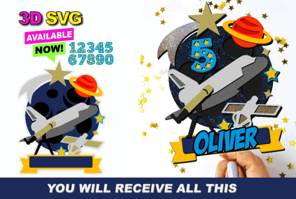Spaceplane Outer Space 3D SVG Review for Real Embroidery Projects