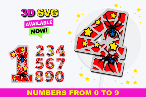 Spider Numbers 3D SVG Review for Real Embroidery Projects