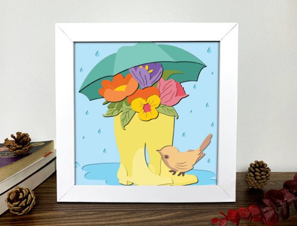 Spring 3D Shadow Box SVG Review for Commercial Use